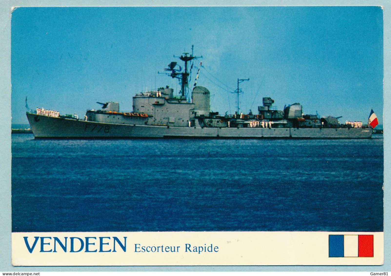 VENDEEN Escorteur Rapide 1250 Tonnes à TOULON Revue Navale 11/07/1976 Avec Le Pdt Valéry Giscard D'Estaing - Warships
