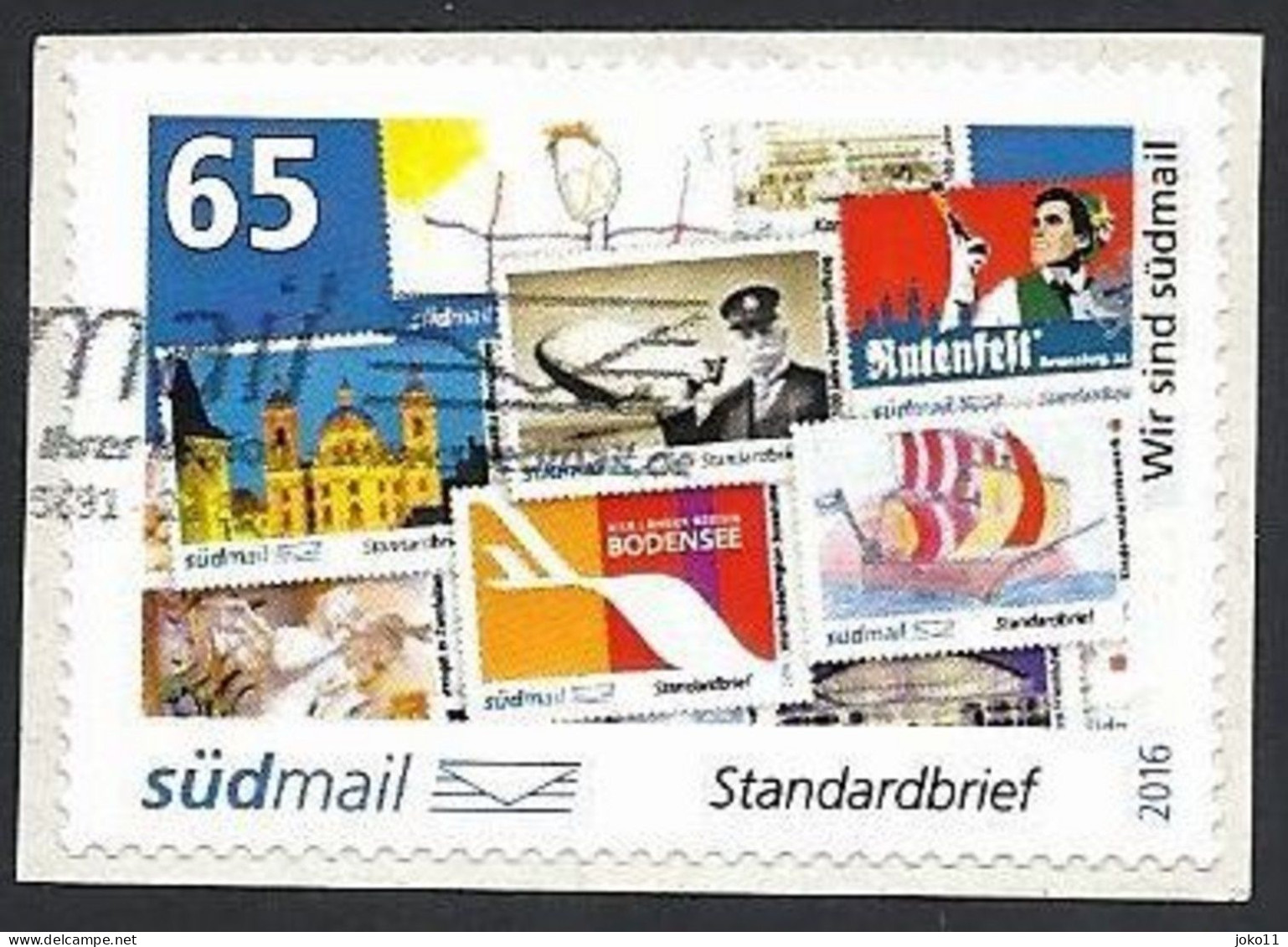 Privatpost, Südmail, Wir Sind Südmail, Wertstufe: 0.65 EUR, Gebraucht - Private & Local Mails