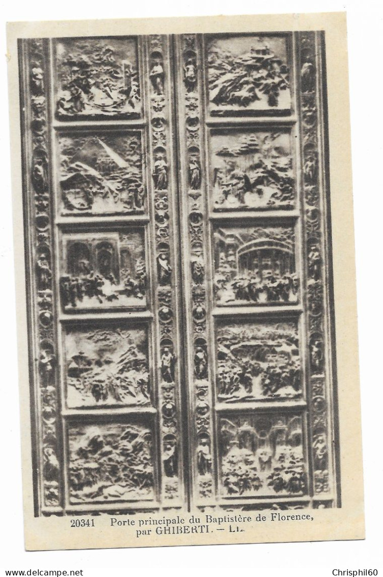 Porte Principale Du Baptistère De Florence, Par Ghiberti - Edit. Moutet - - Kerken En Kathedralen