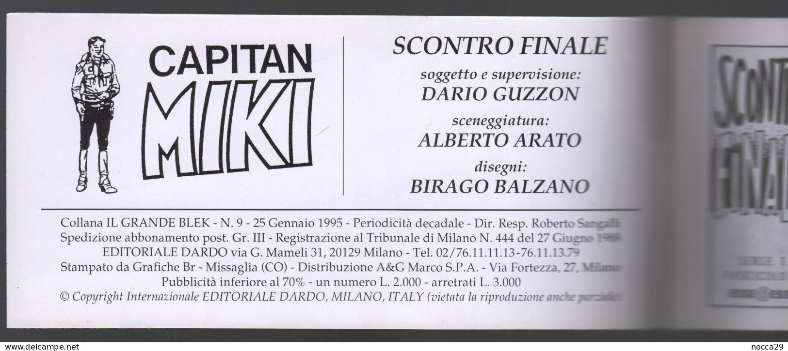 LOTTO DI 9 FUMETTI A STRISCE IN COFANETTO DI CARTONCINO - IL  CAPITAN MIKI - SERIE 1^ - 1994 (STAMP401) - Other & Unclassified