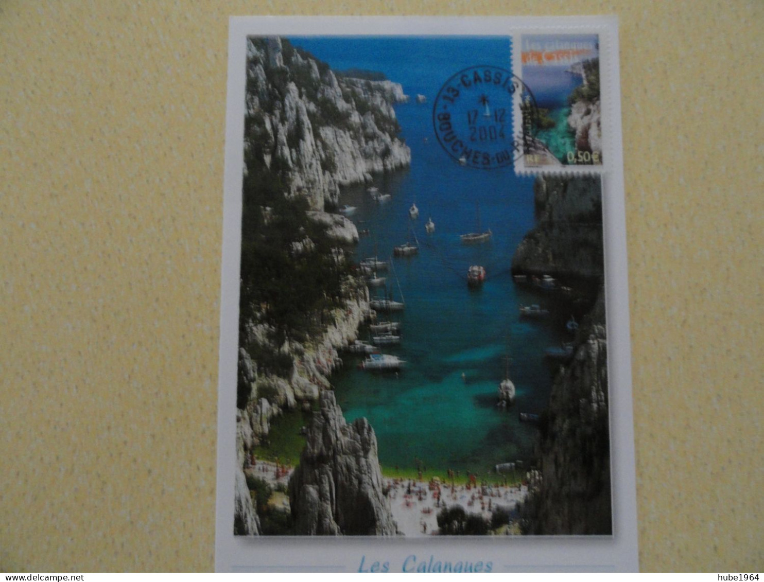 CARTE MAXIMUM CARD LES CALANQUES DE CASSIS OBL ORD CASSIS BOUCHE DU RHONE  FRANCE - Geography