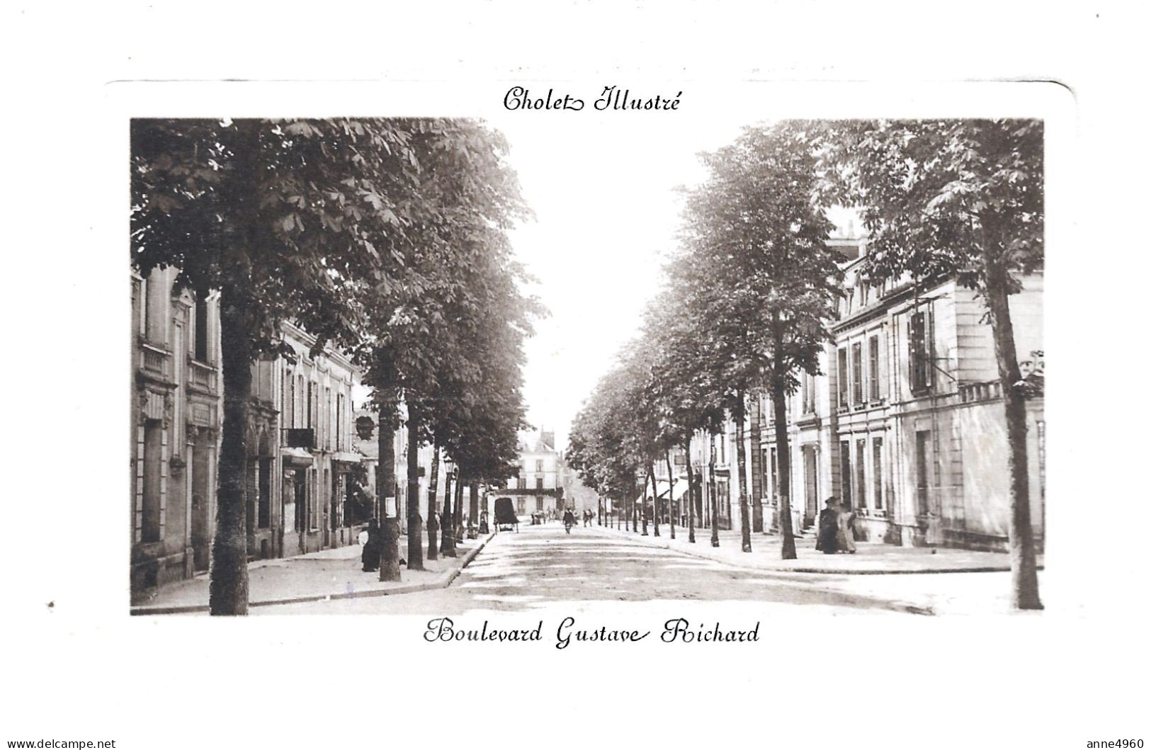 49-cp  Cholet Illustré : Boulevard Gustave Richard - Cholet