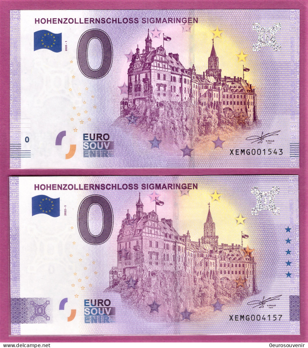 0-Euro XEMG 2020-1 HOHENZOLLERNSCHLOSS SIGMARINGEN Set NORMAL+ANNIVERSARY - Private Proofs / Unofficial