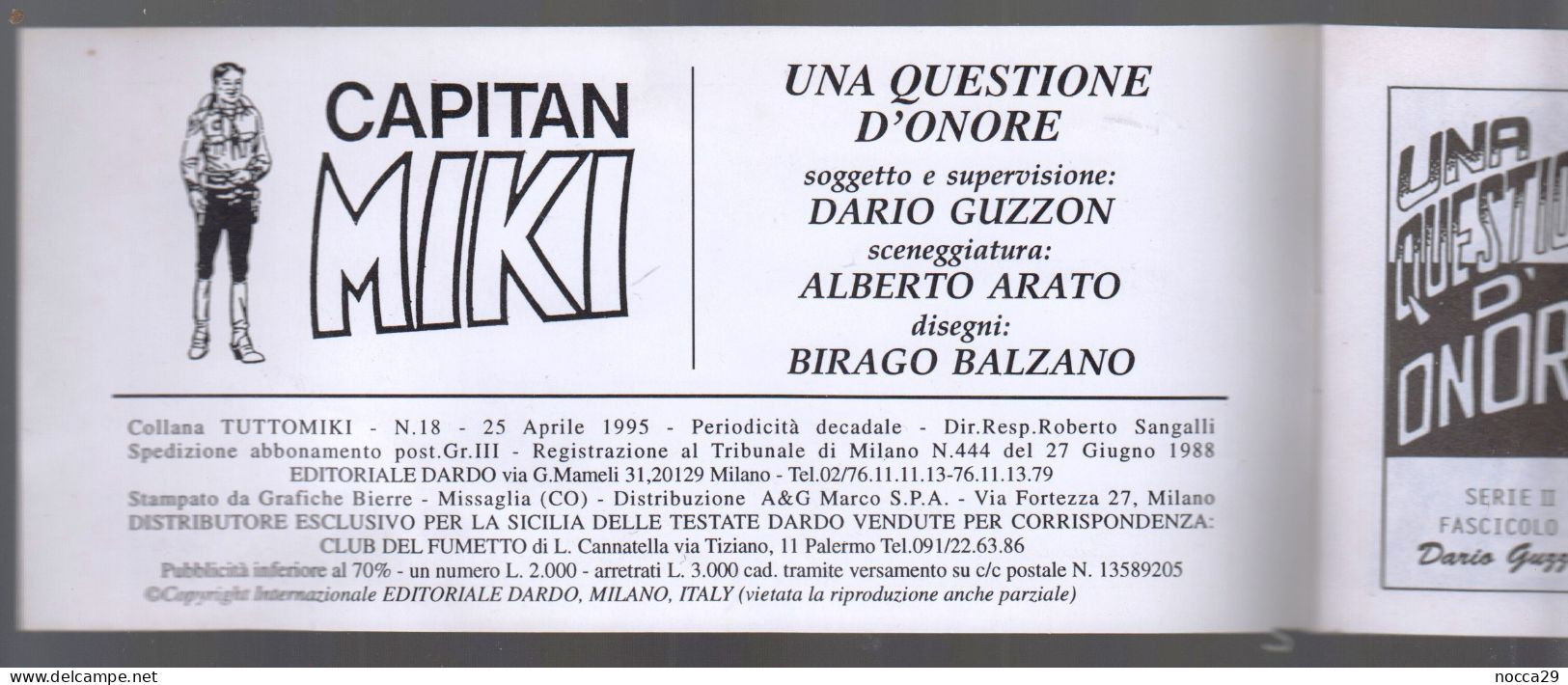 LOTTO DI  FUMETTI A STRISCE IN COFANETTO DI CARTONCINO - IL  CAPITAN MIKI - SERIE 2^ - 1995 (STAMP402) - Other & Unclassified