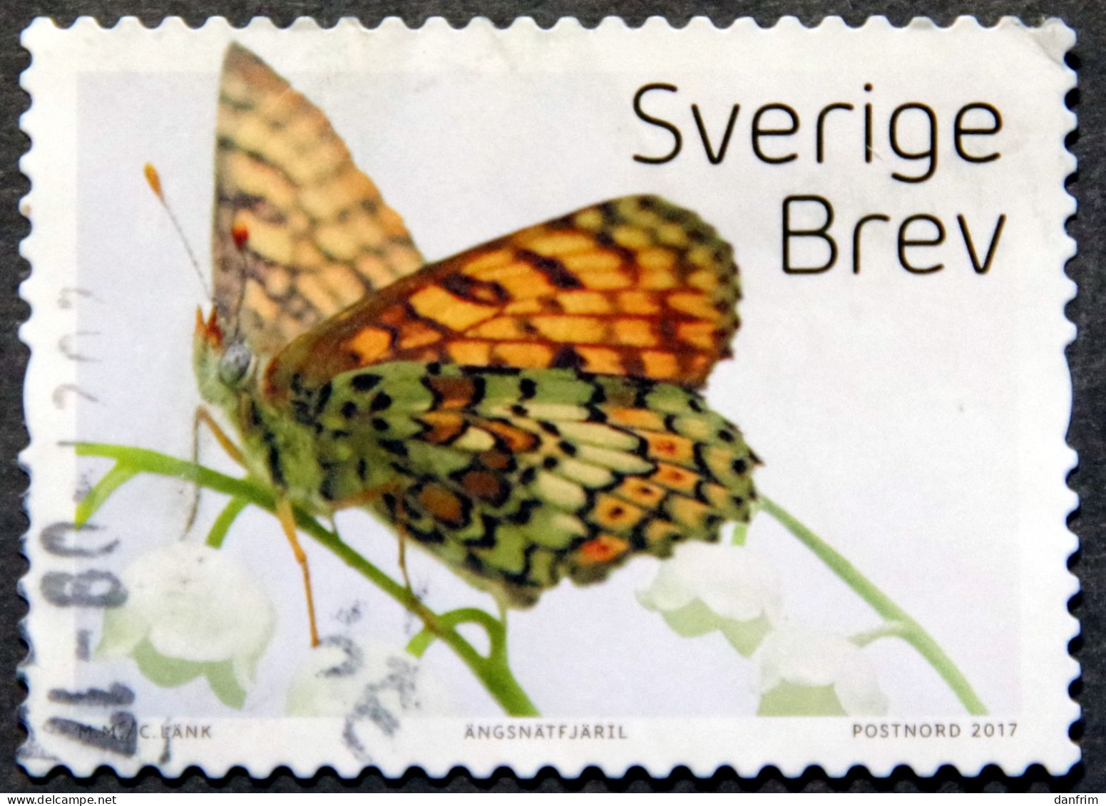 Sweden 2017  Butterflies   MiNr.3163  ( O) ( Lot  D 1908) - Used Stamps