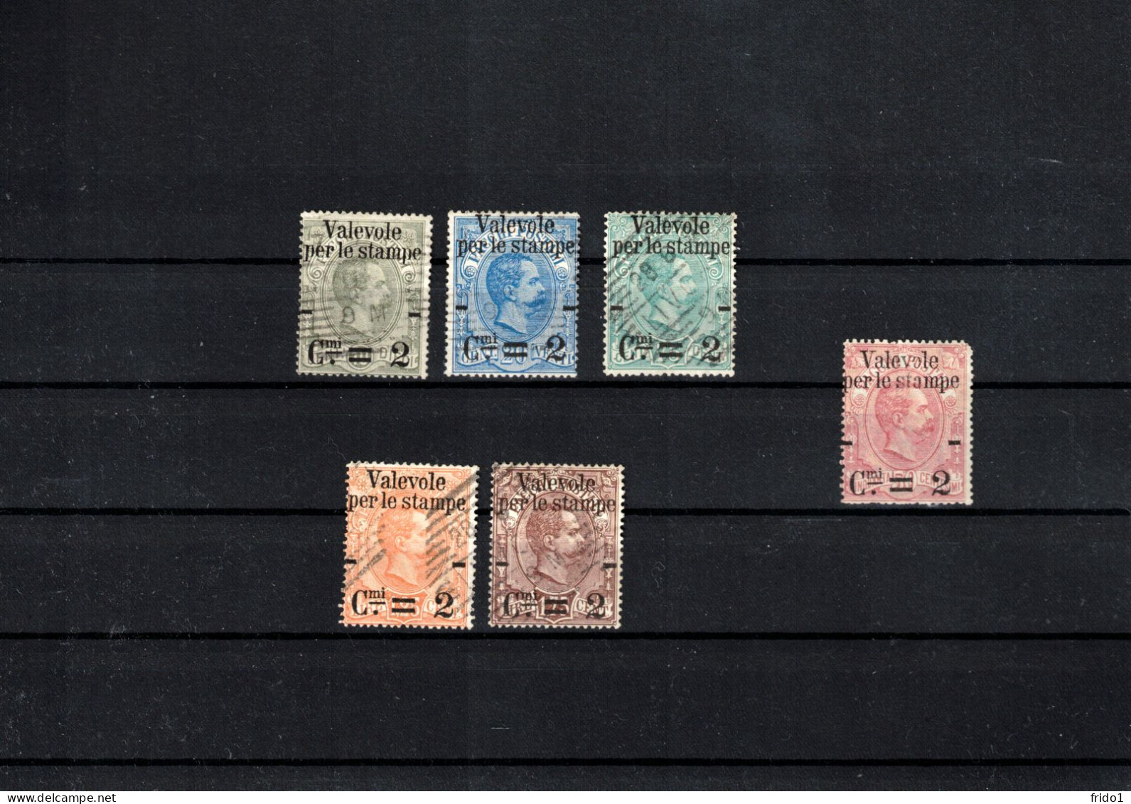 Italy / Italia 1890 Packet Stamps Overprinted For The Use As Press Stamps Fine Used - 50c Overprint Just As Sample - Usati