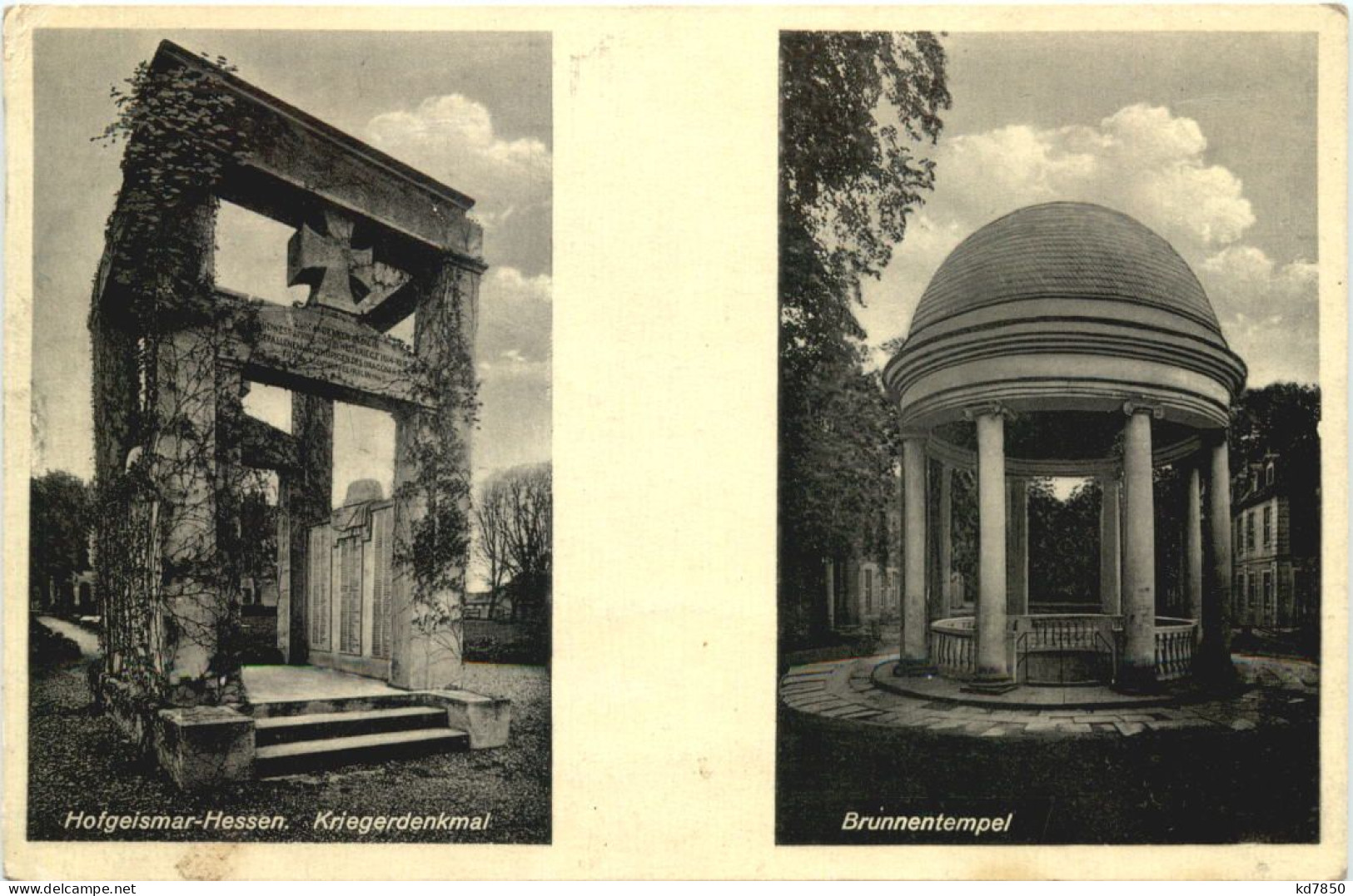 Hofgeismar - Kriegerdenkmal - Kassel