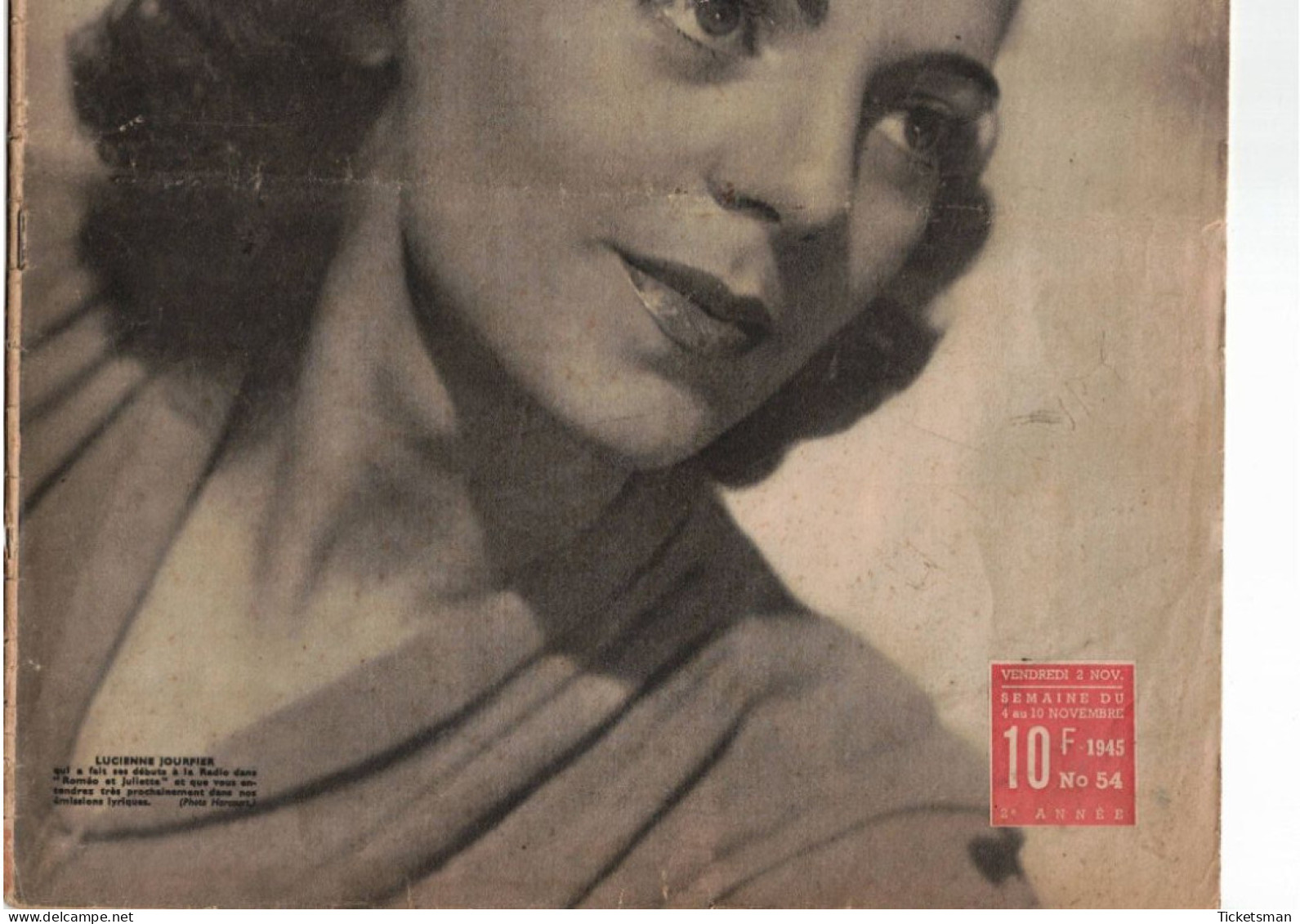 Magazine " Radio 45 " N° 54 Du 02/11/1945 - Altri & Non Classificati