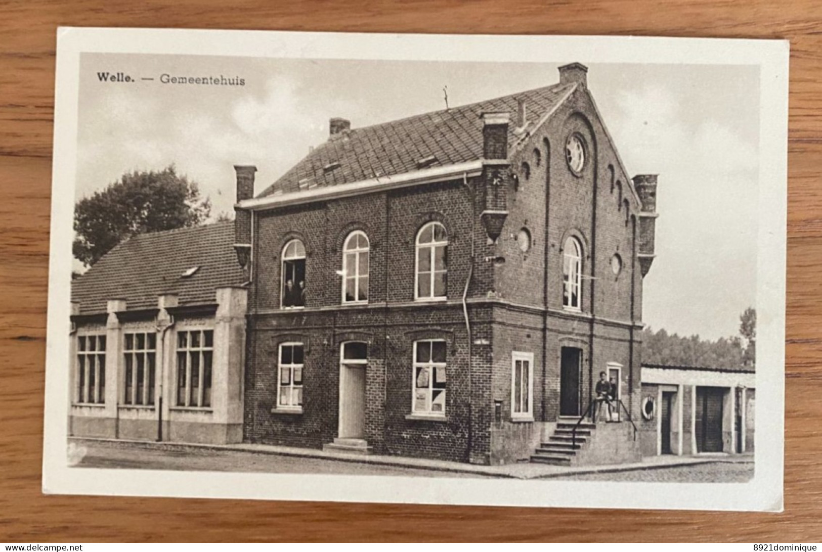 Welle (Denderleeuw) : Gemeentehuis - Uitgave Victor Triest , Dorp Welle - Denderleeuw