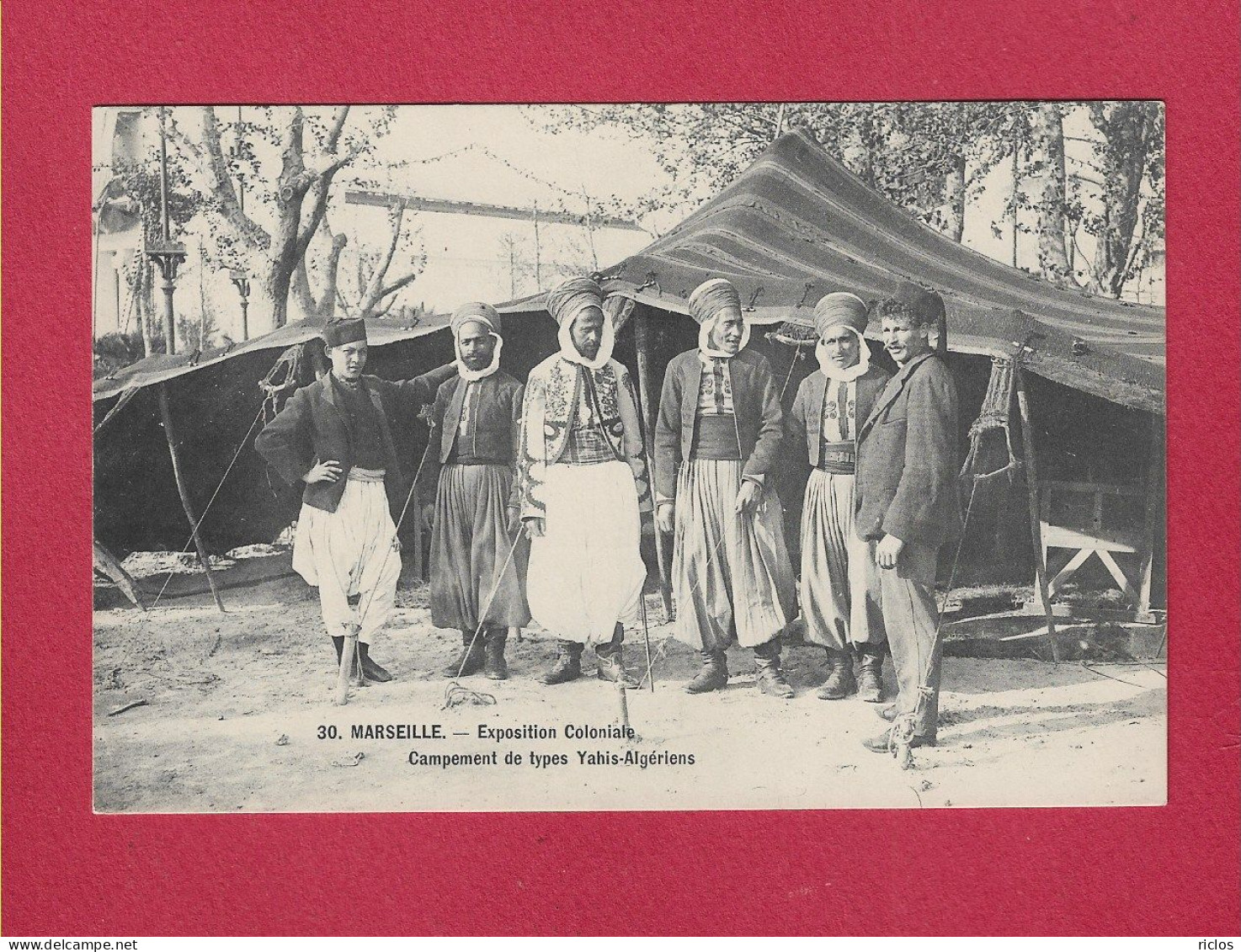 MARSEILLE - 13- EXPOSITION COLONIALE - Campement De Types Yahis-Algériens - Weltausstellung Elektrizität 1908 U.a.