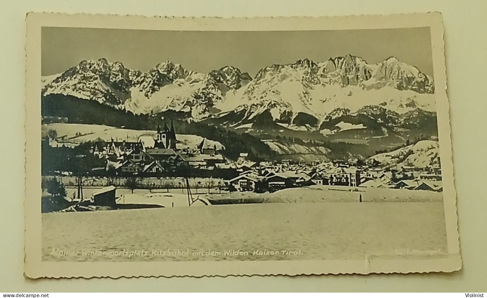 Austria-Alpiner Wintersportsplatz Kitzbühel-postcard Sent In 1938. - Kitzbühel