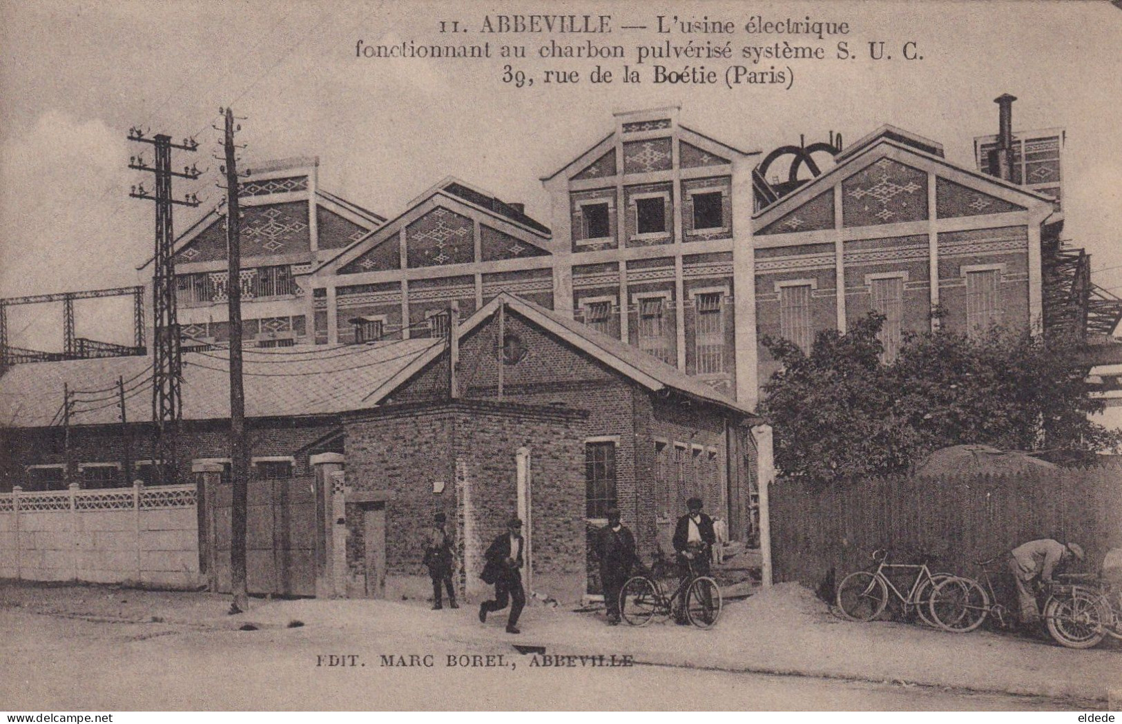 Abbeville Usine Electrique Au Charbon Pulverisé S.U.C. 39 Rue La Boetie Paris Moto - Industry