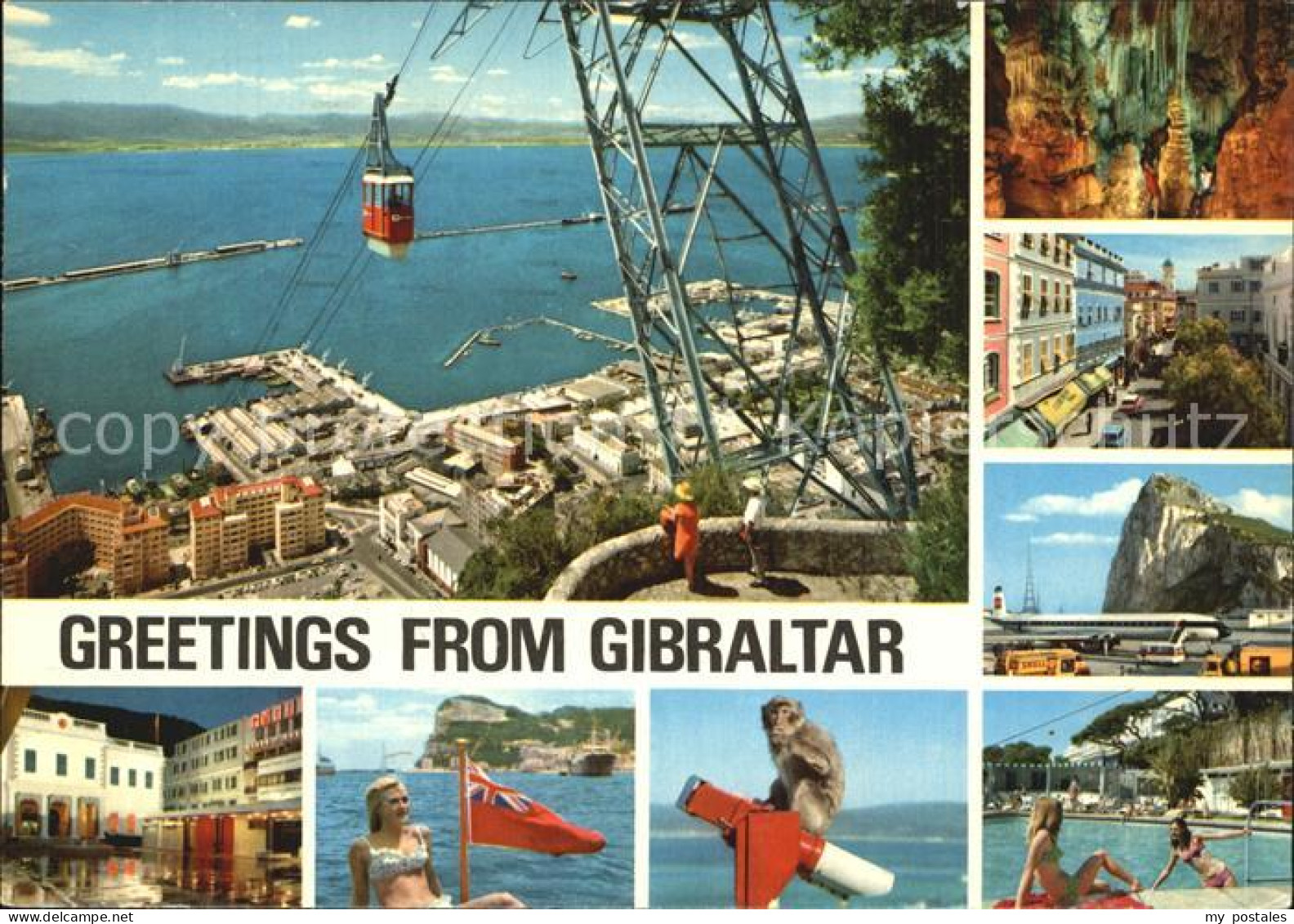 72545639 Gibraltar Luftseilbahn Affe Flughafen  Gibraltar - Gibraltar