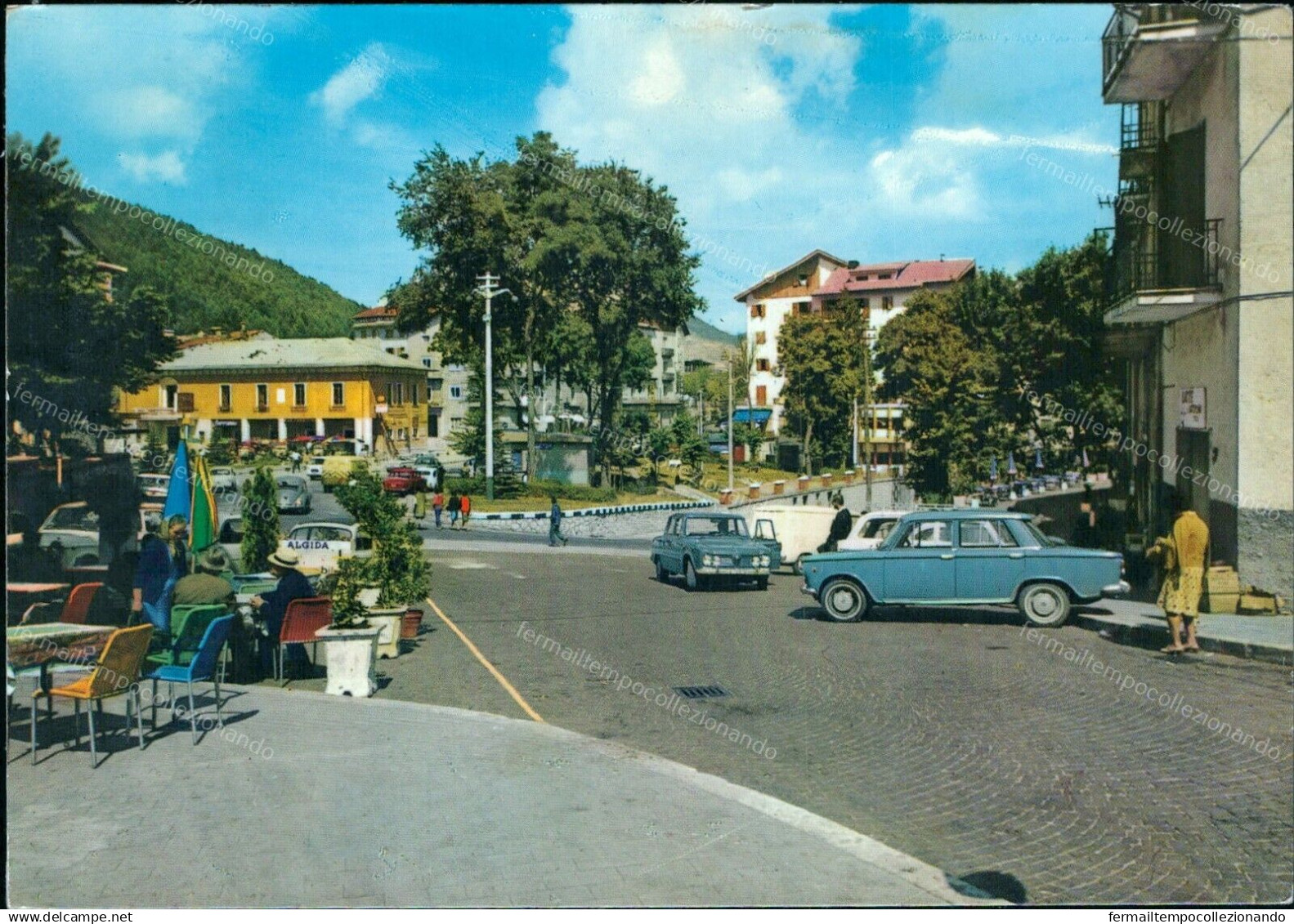 Cr428 Cartolina Roccaraso Largo Luigi Di Savoia Provincia Di L'aquila Abruzzo - L'Aquila