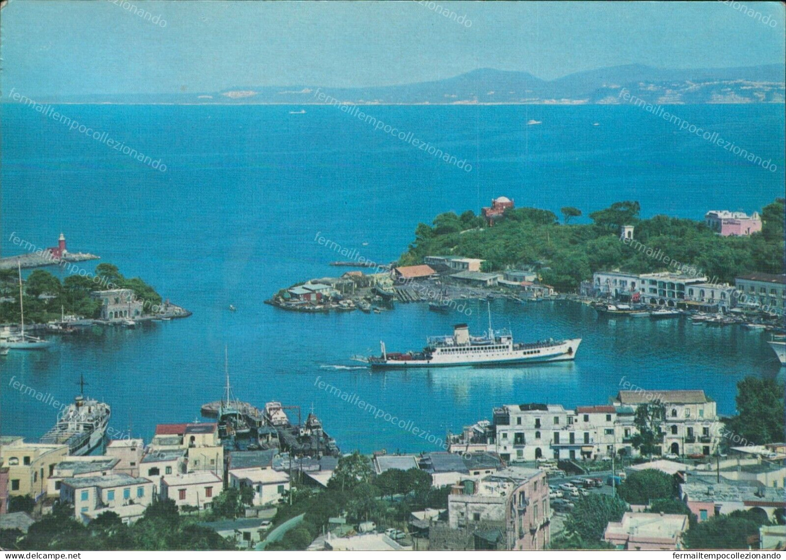 Cr437 Cartolina Porto D'ischia Provincia Di Napoli Campania - Napoli (Naples)