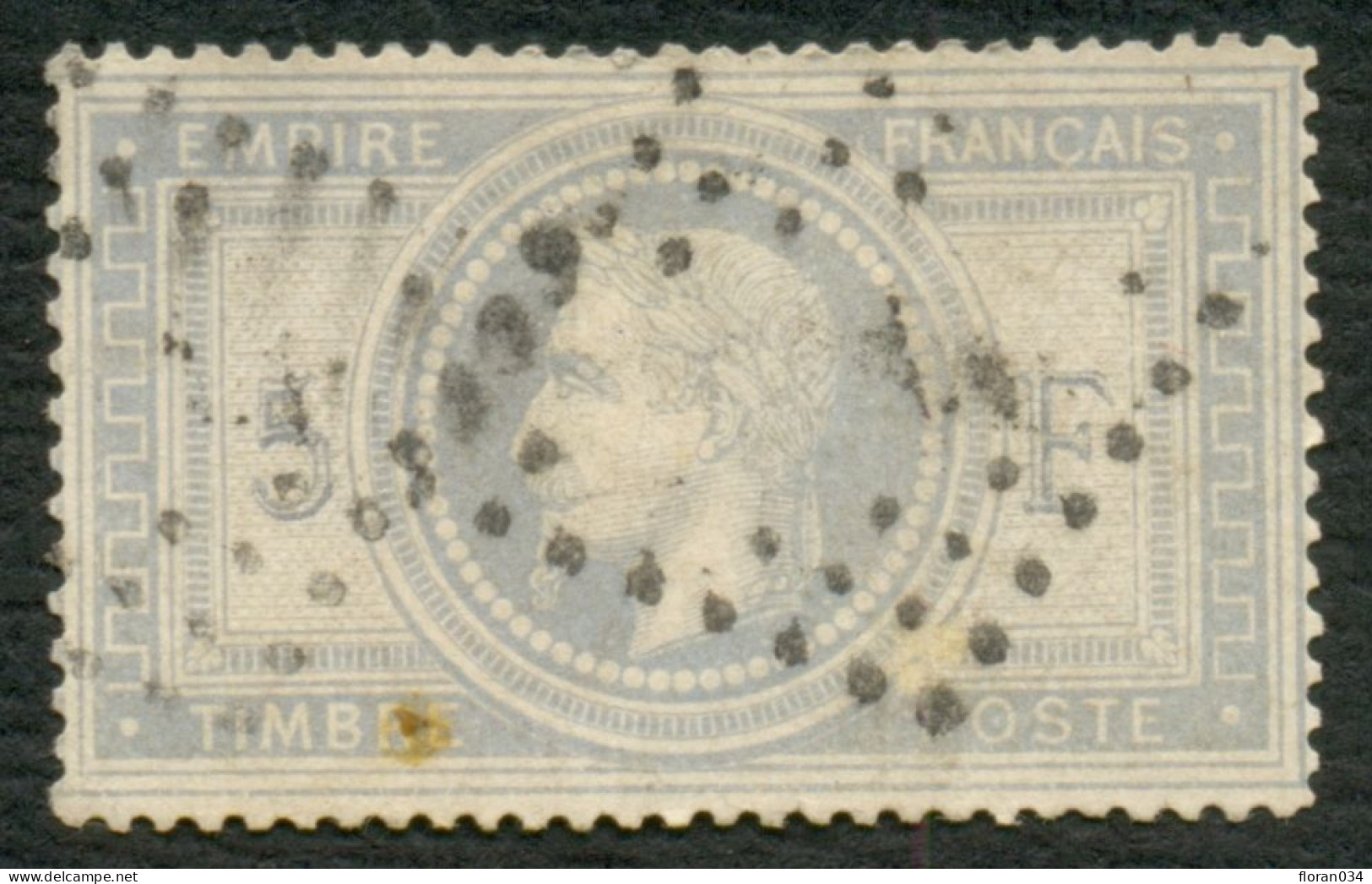 France N° 33 Obl. GC - Cote 1150 Euros 2ème Choix - 1863-1870 Napoleon III With Laurels