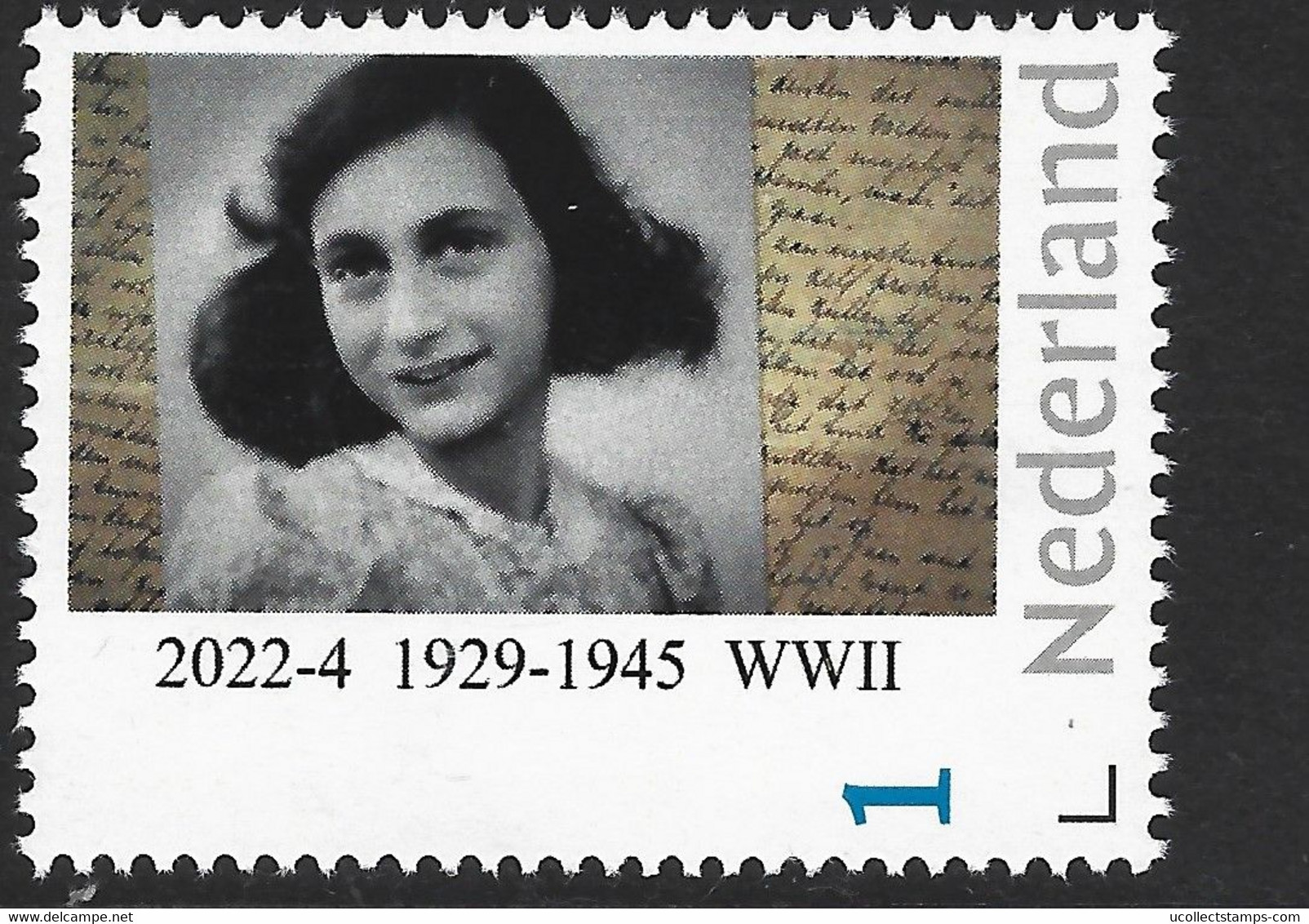 Nederland  2022-4 Anne Frank  1929-1945  WWIl  Postfris/mnh/neuf - Unused Stamps