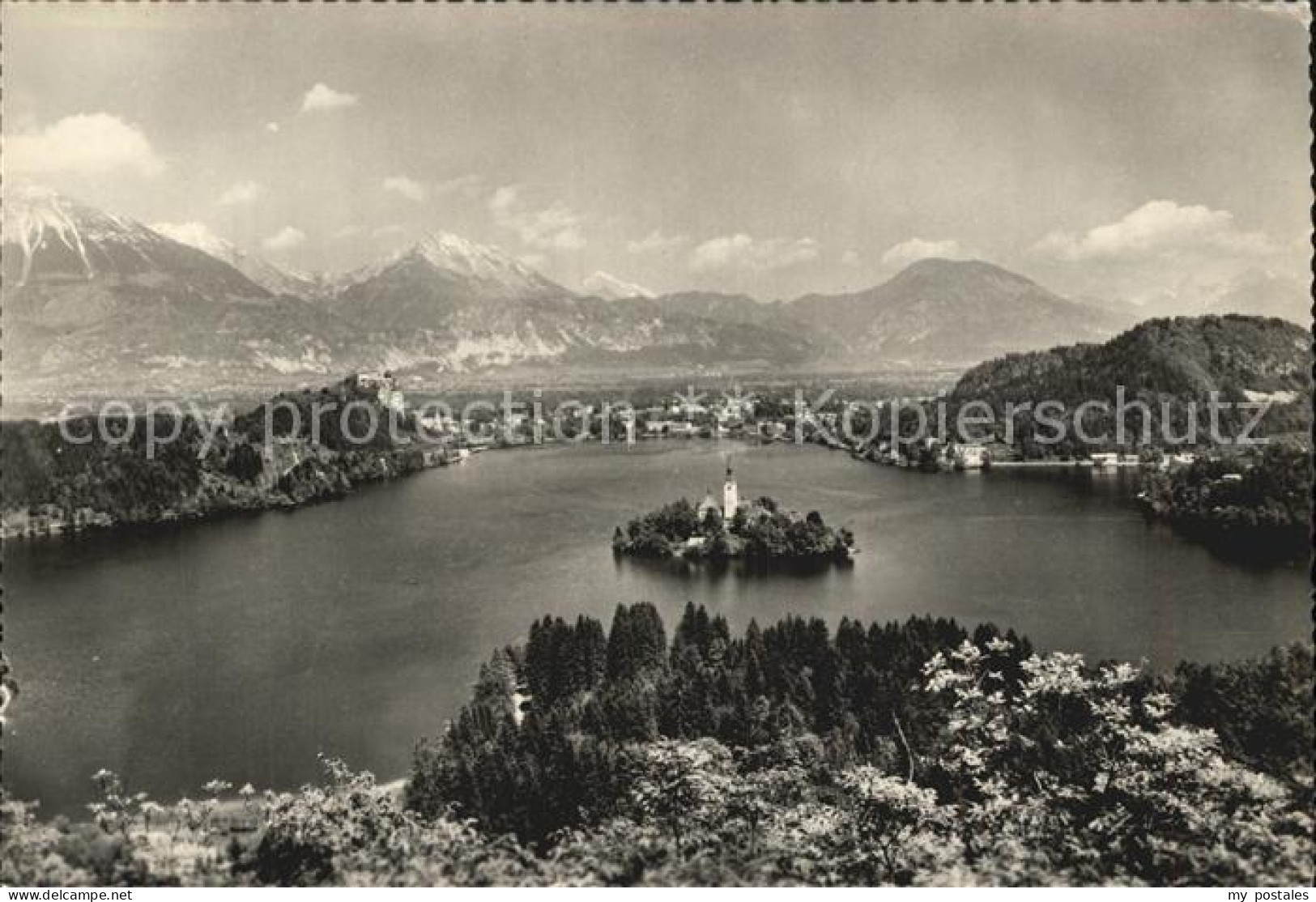 72545196 Bled Luftaufnahme  - Slovénie