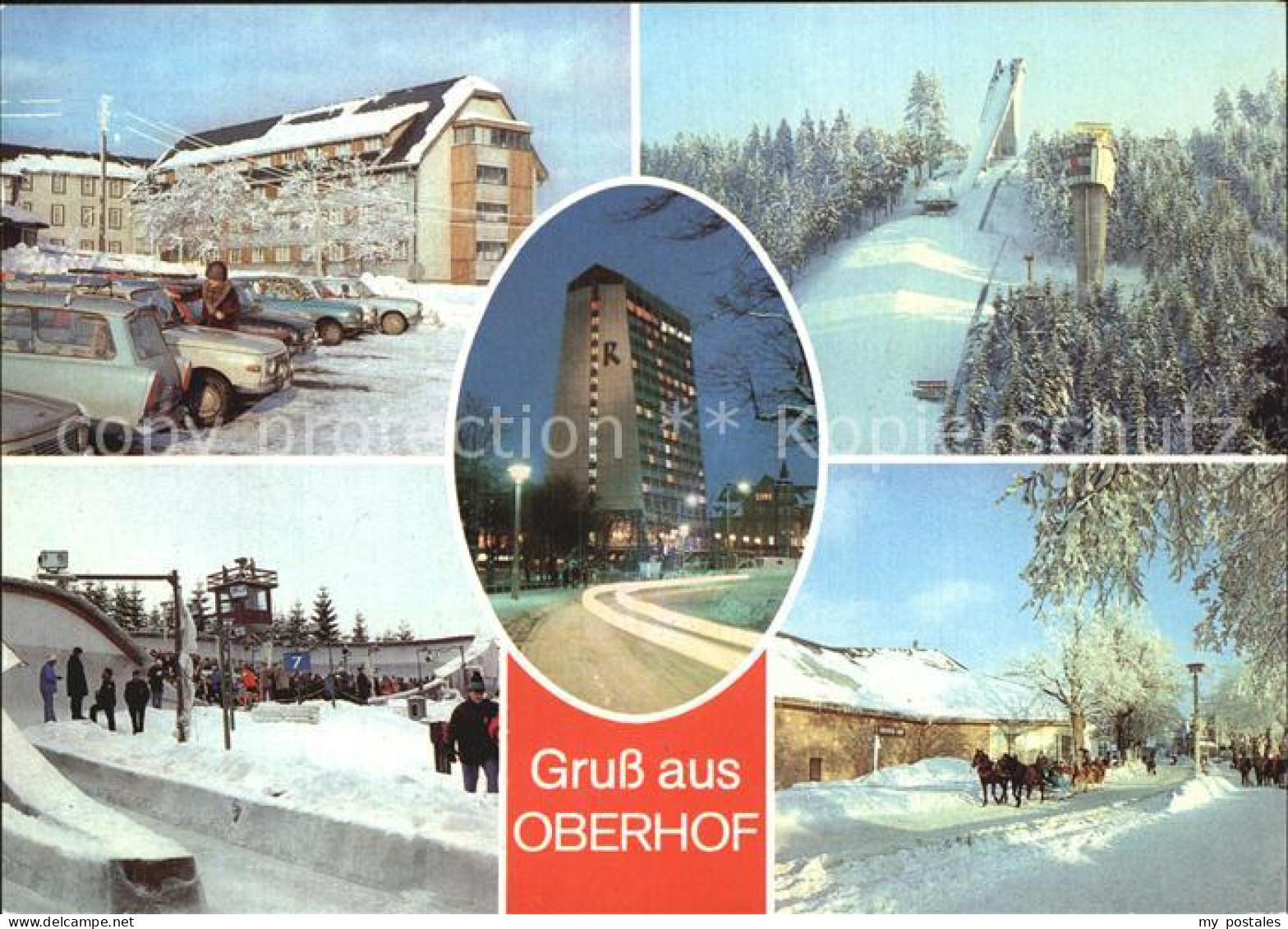 72545156 Oberhof Thueringen FDGB Erholungsheim Dimitroff Schanze Rennsteig Winte - Oberhof