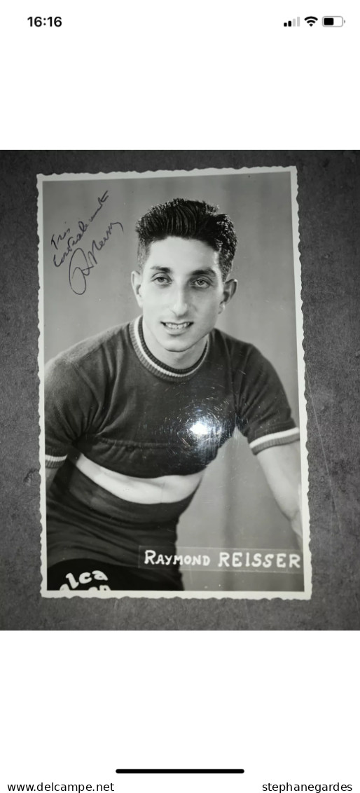 Carte Postale Cyclisme Raymond Reisser Dédicacée Année 1950 - Cyclisme