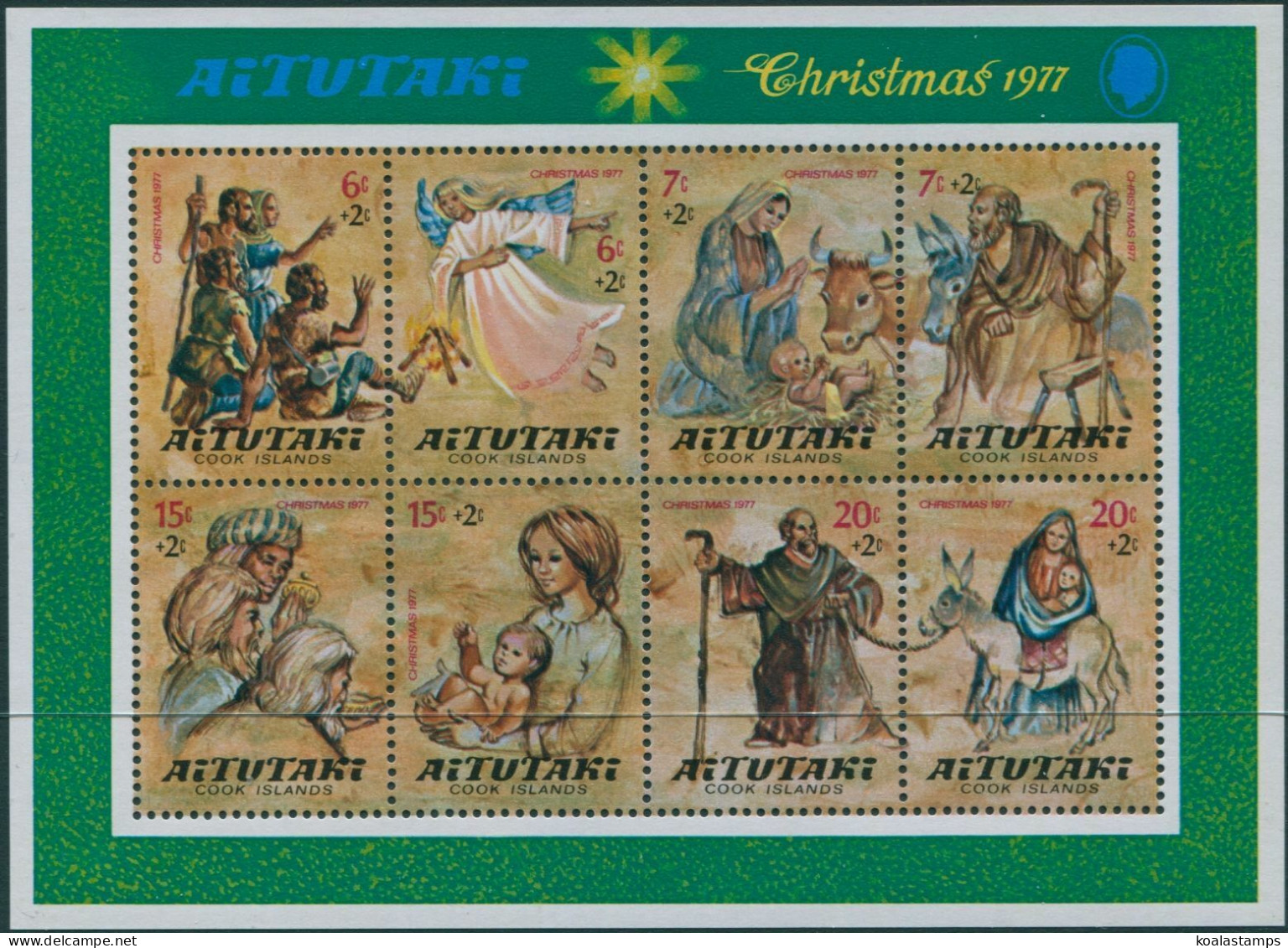 Aitutaki 1977 SG247 Children Christmas Fund MS MNH - Cookinseln