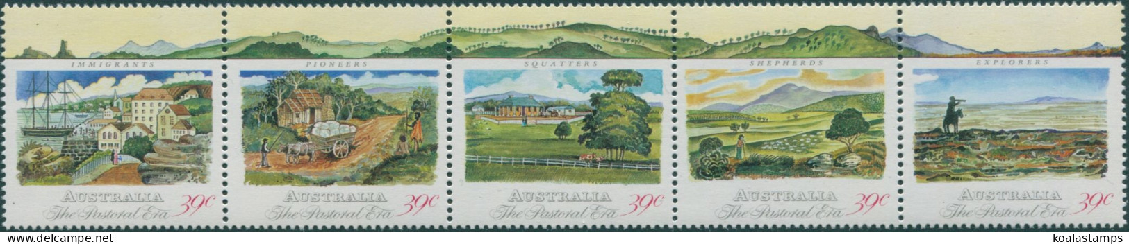 Australia 1989 SG1203-1207 Pastoral Era Strip MNH - Autres & Non Classés