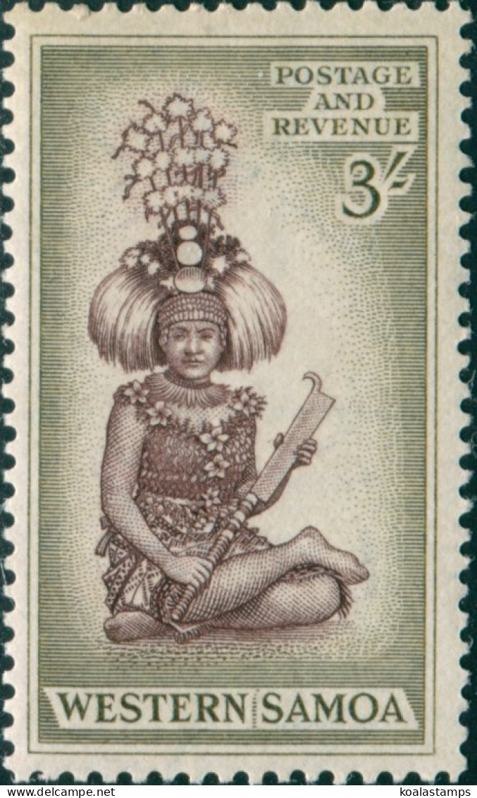 Samoa 1952 SG228 3/- Chief MLH - Samoa