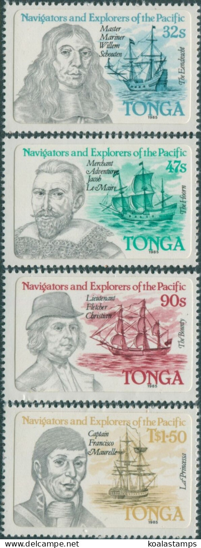 Tonga 1985 SG896-899 Navigators And Explorers Set MNH - Tonga (1970-...)