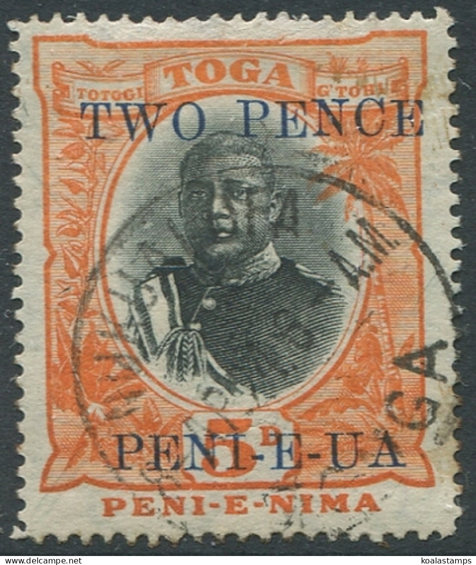 Tonga 1923 SG64 2d On 5d King George II #3 FU - Tonga (1970-...)