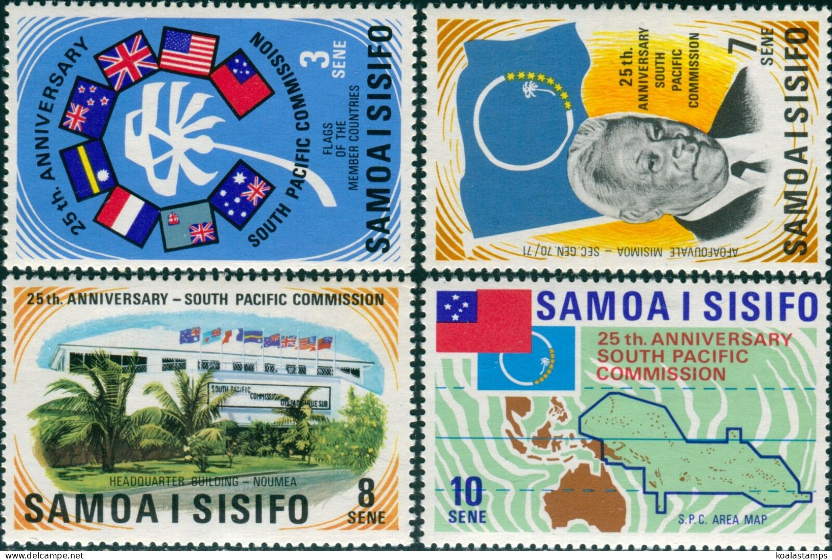 Samoa 1972 SG382-385 South Pacific Commission Set MNH - Samoa