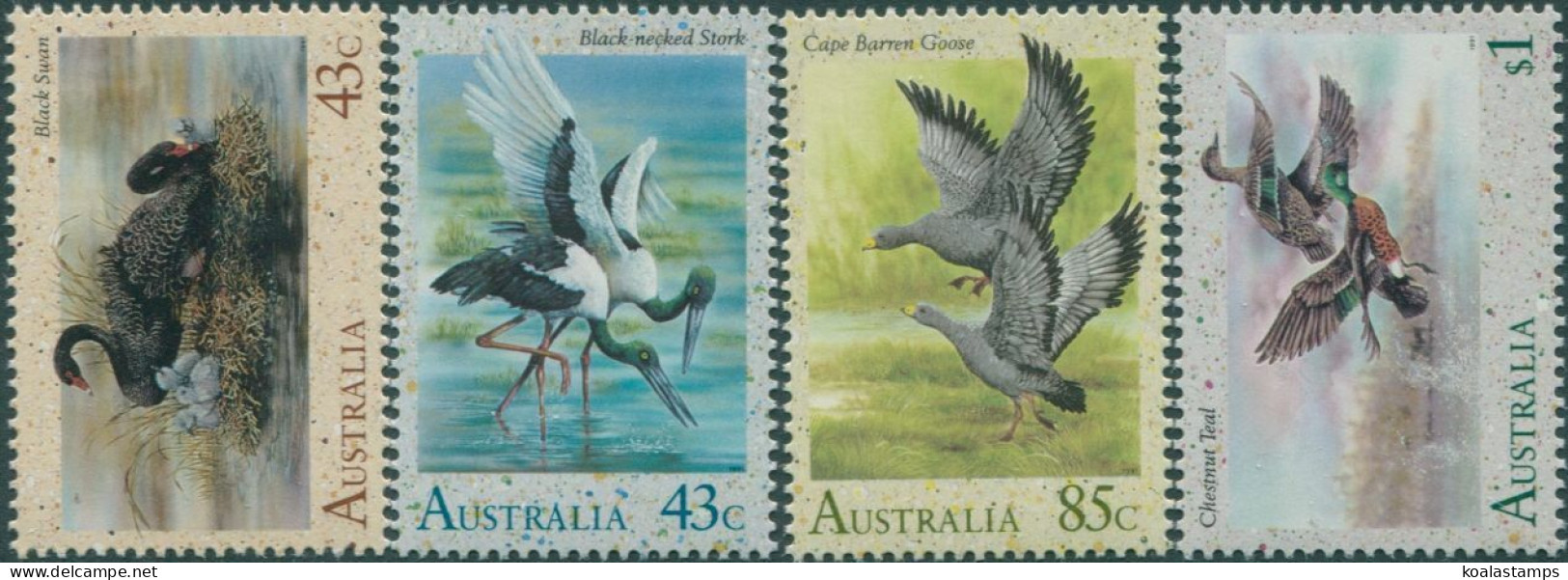 Australia 1991 SG1279-1282 Waterbirds Set MNH - Autres & Non Classés