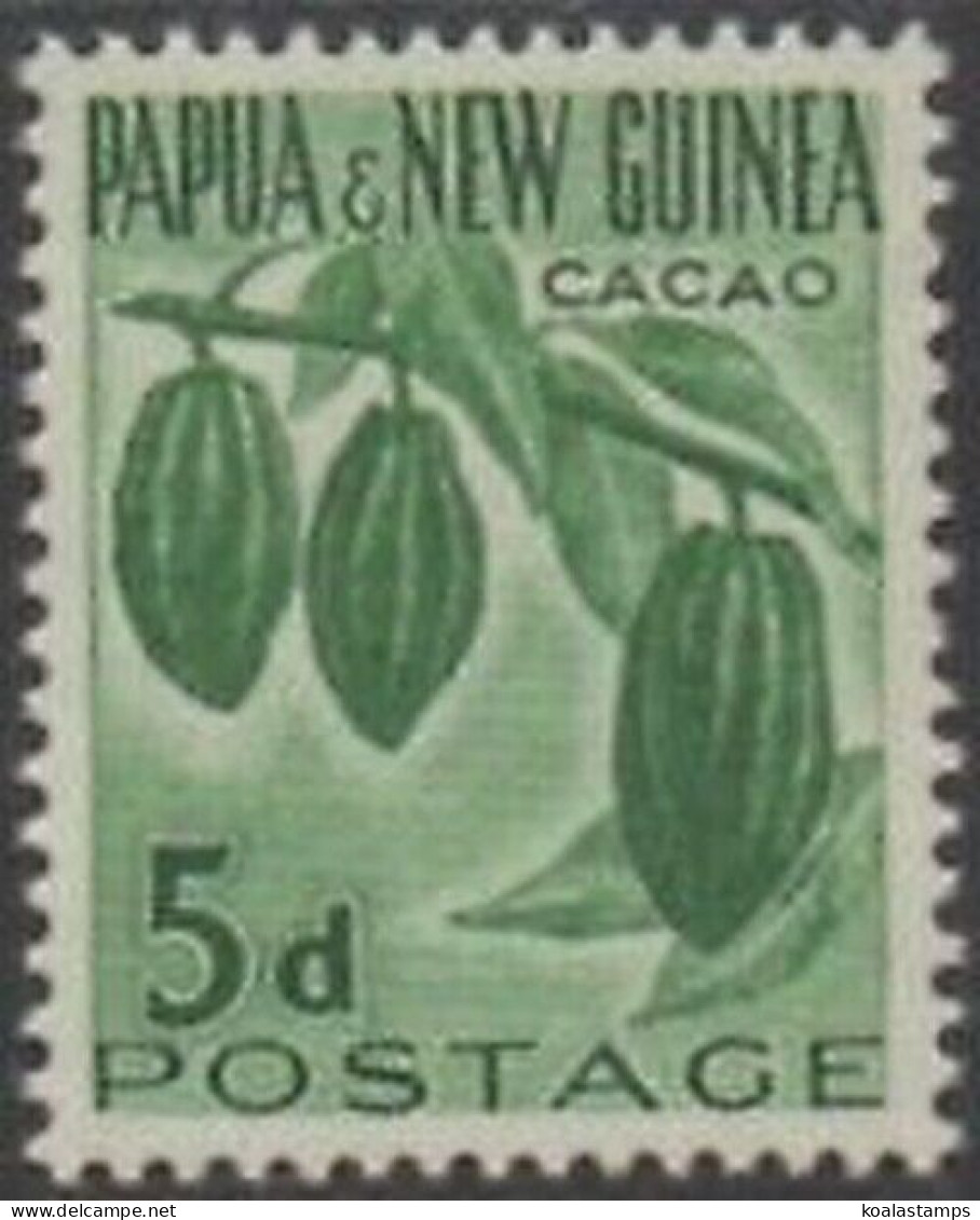 Papua New Guinea 1958 SG19 5d Cacao Plant MNH - Papouasie-Nouvelle-Guinée