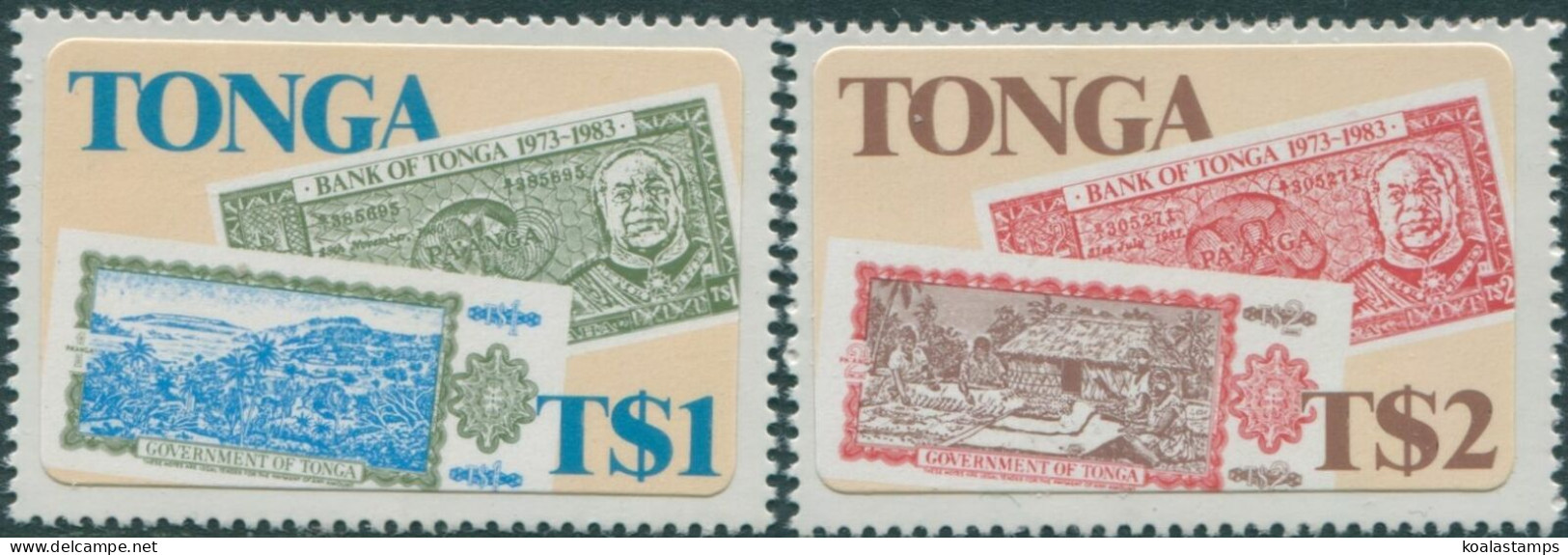 Tonga 1983 SG851-852 Bank Set MNH - Tonga (1970-...)