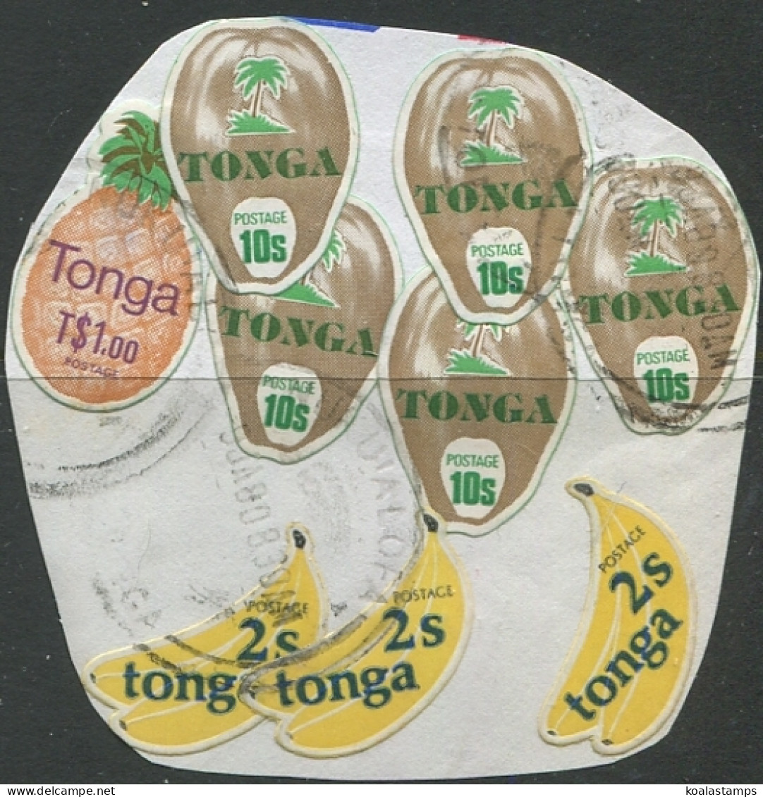 Tonga 1978 SG676-689 Bananas (3) Coconuts (5) Pineapple FU - Tonga (1970-...)