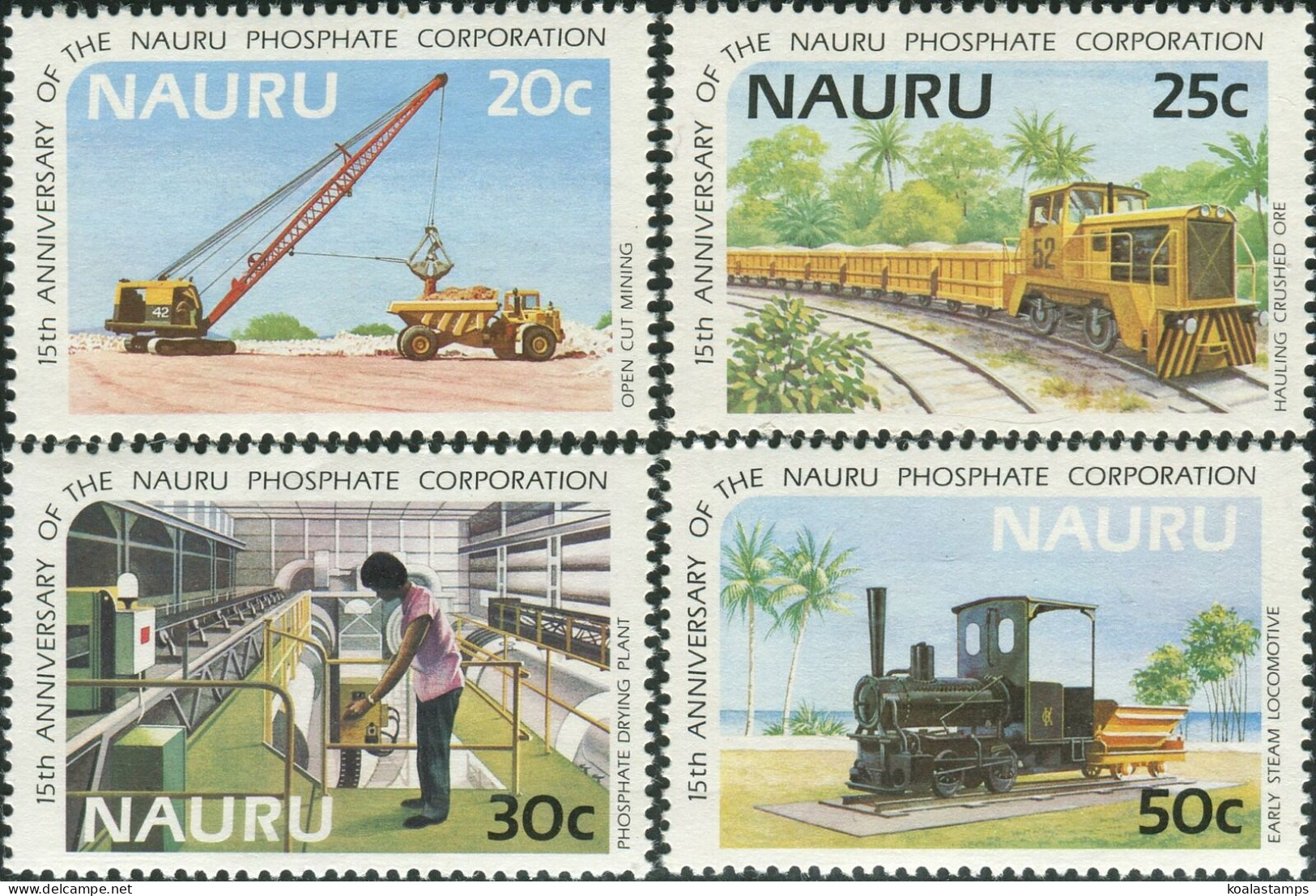 Nauru 1985 SG322-325 Phosphate Corporation Set MNH - Nauru
