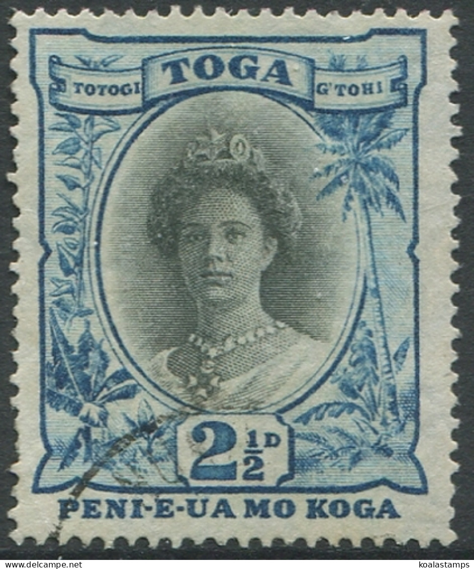 Tonga 1921 SG58 2½d Queen Salote FU - Tonga (1970-...)