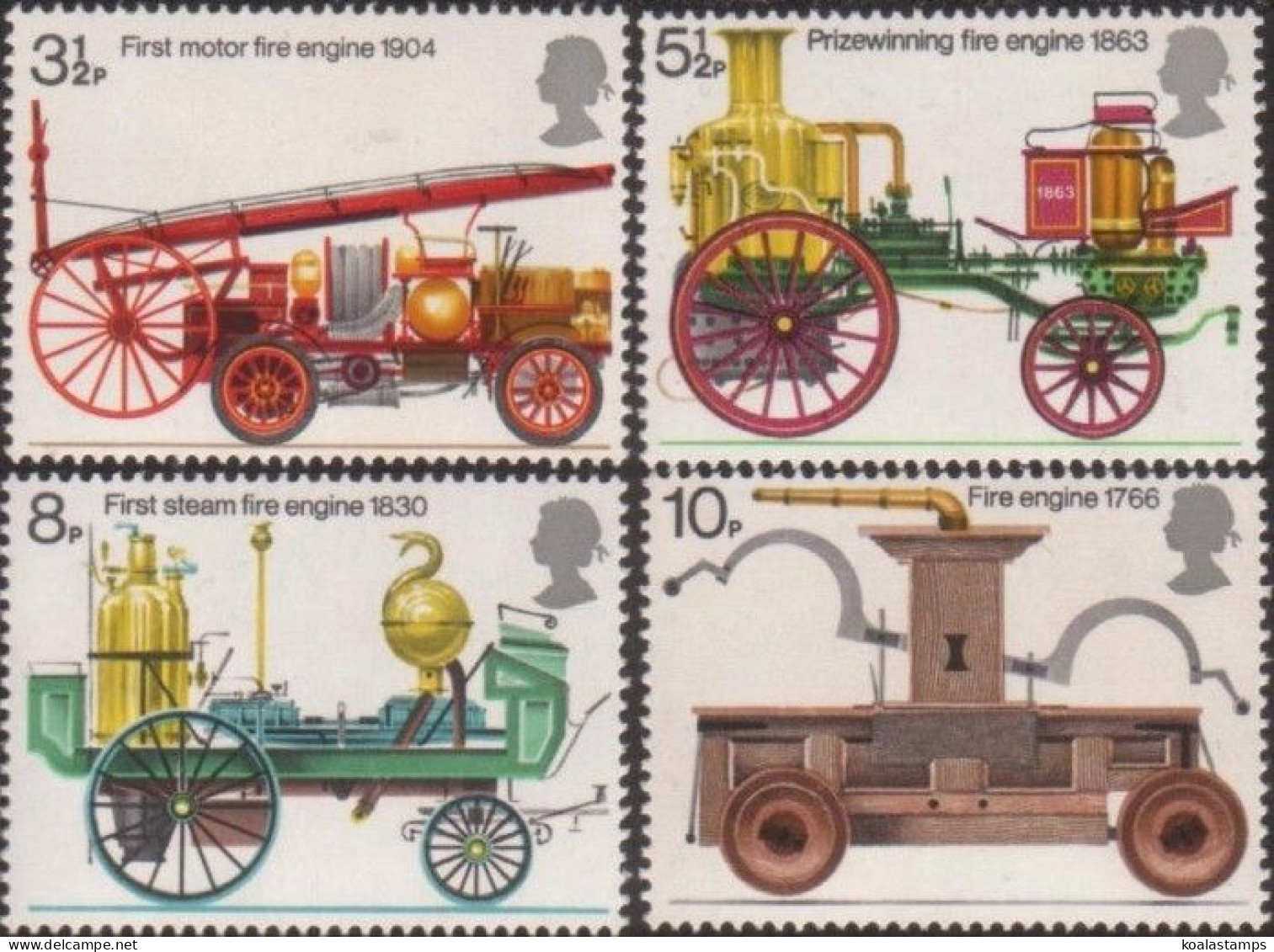 Great Britain 1974 SG950-953 QEII Fire-engines Set MNH - Unclassified
