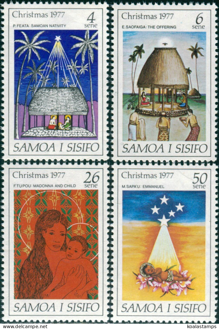 Samoa 1977 SG496-499 Christmas Set MNH - Samoa