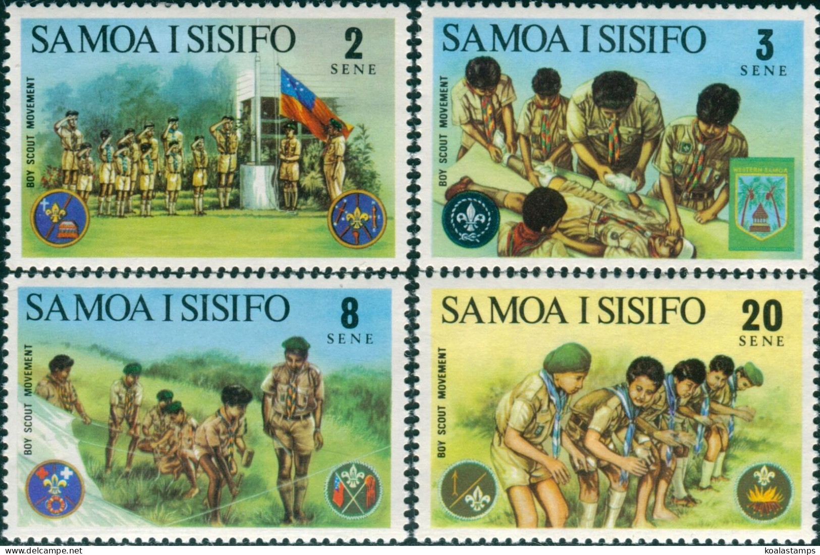 Samoa 1973 SG405-408 Scouts Set MNH - Samoa