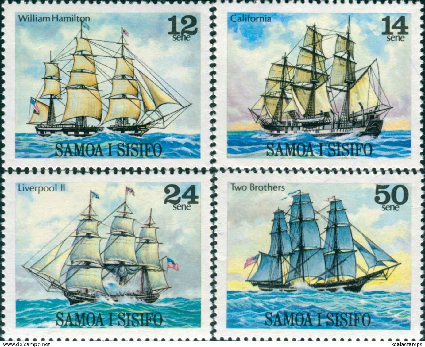 Samoa 1980 SG561-564 Ships Set MNH - Samoa