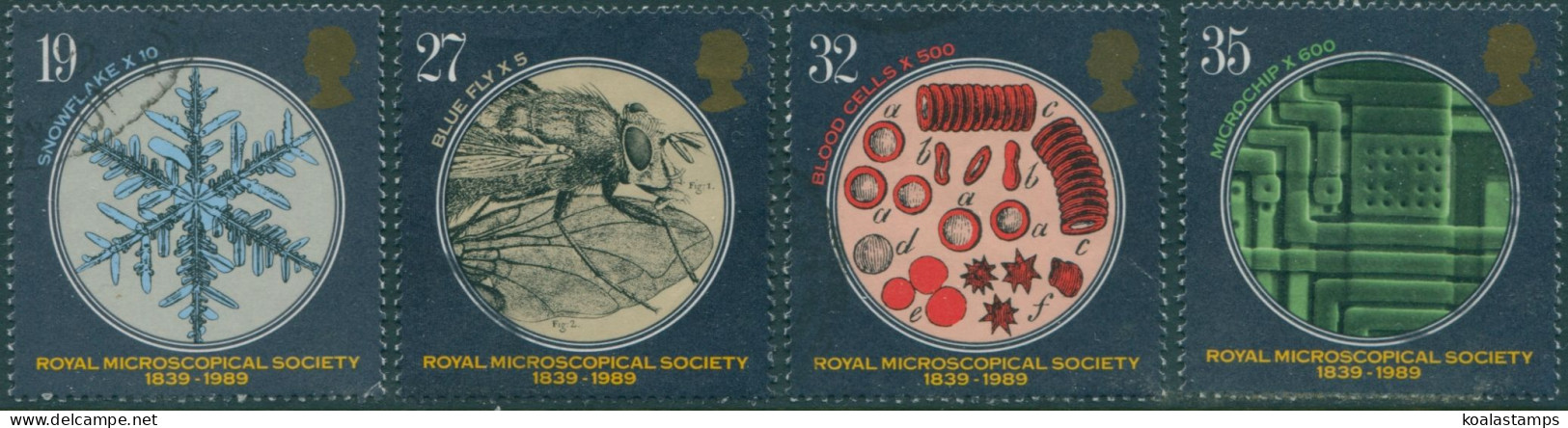 Great Britain 1989 SG1453-1456 QEII Microscopical Set FU - Unclassified