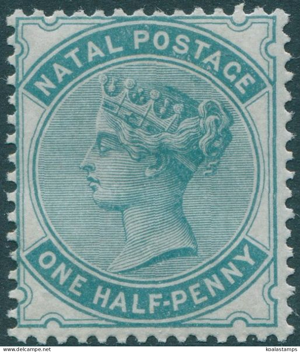 Natal 1874 SG96 ½c Blue-green QV Wmk Cc MLH - Natal (1857-1909)