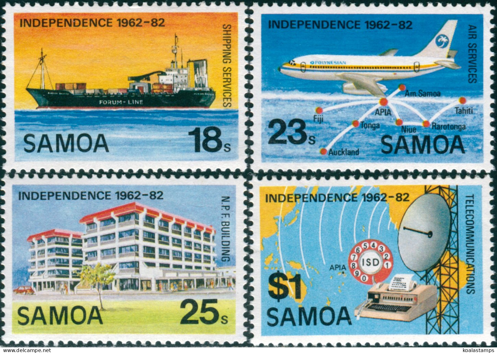 Samoa 1982 SG616-619 Independence Set MNH - Samoa