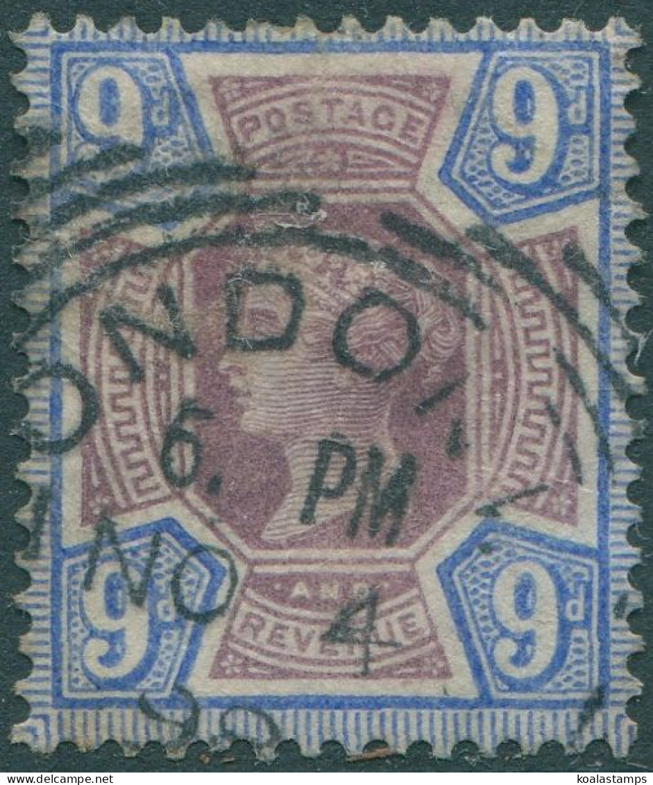 Great Britain 1887 SG209 9d Dull Purple And Blue QV FU - Other & Unclassified
