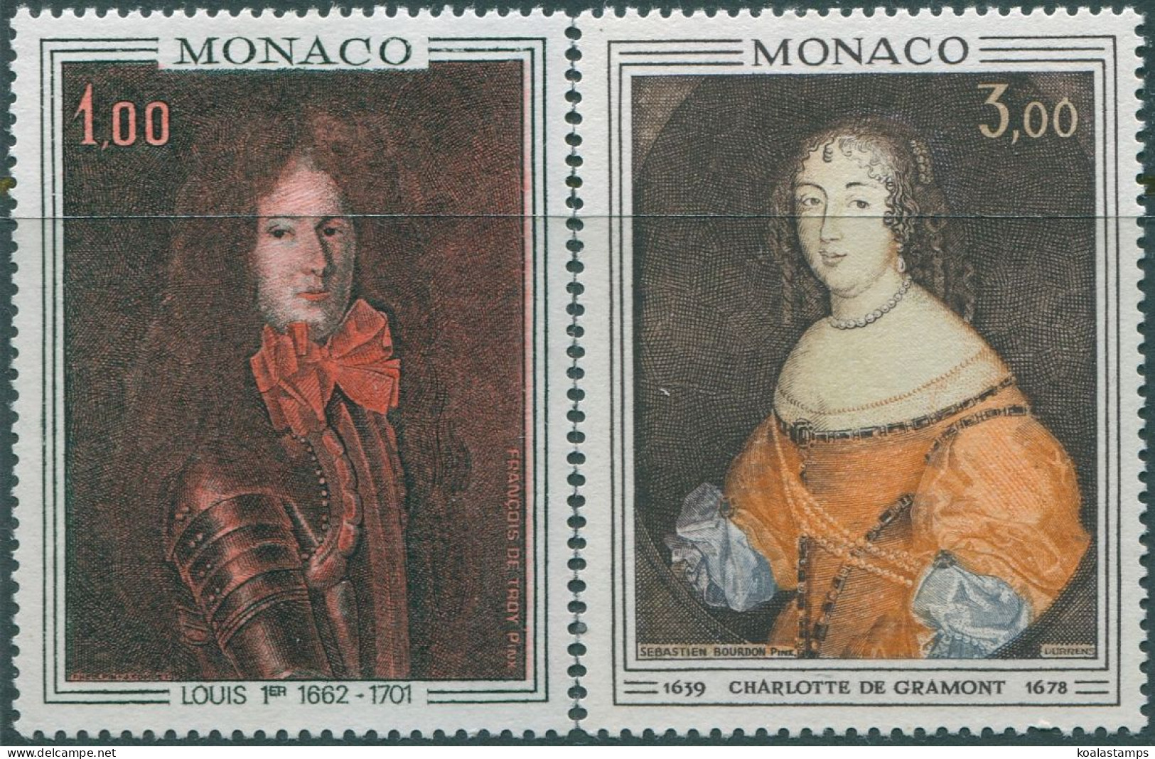 Monaco 1970 SG1005-1006 Prince And Princess Set MLH - Altri & Non Classificati
