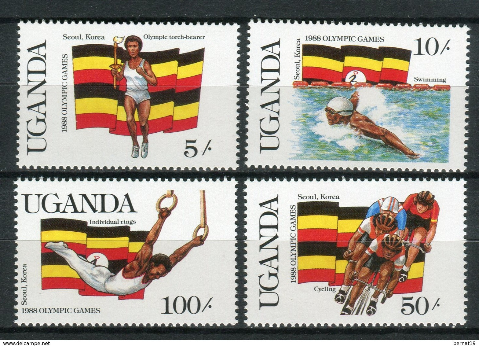 Uganda 1987. Yvert 458-61 ** MNH. - Ouganda (1962-...)