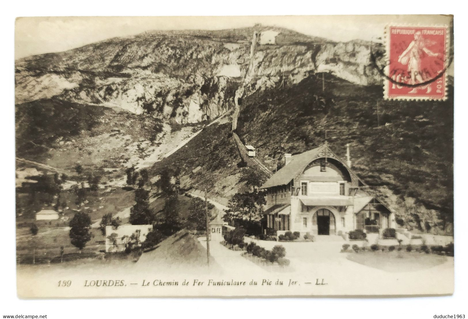 CPA - 65.Lourdes. Le Chemin De Fer Funiculaire Du Pic Du Jer - Lourdes