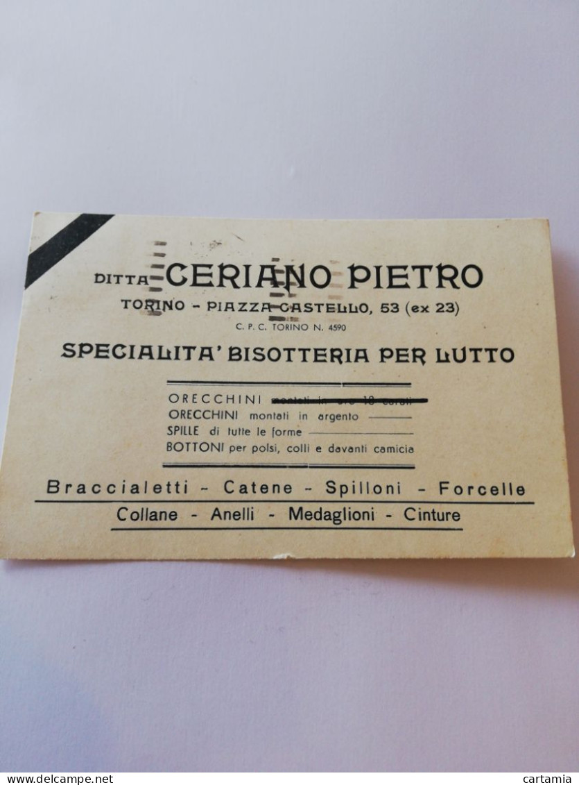 51C) Storia Postale Cartoline, Intero,lettera Di Lutto - Marcofilía