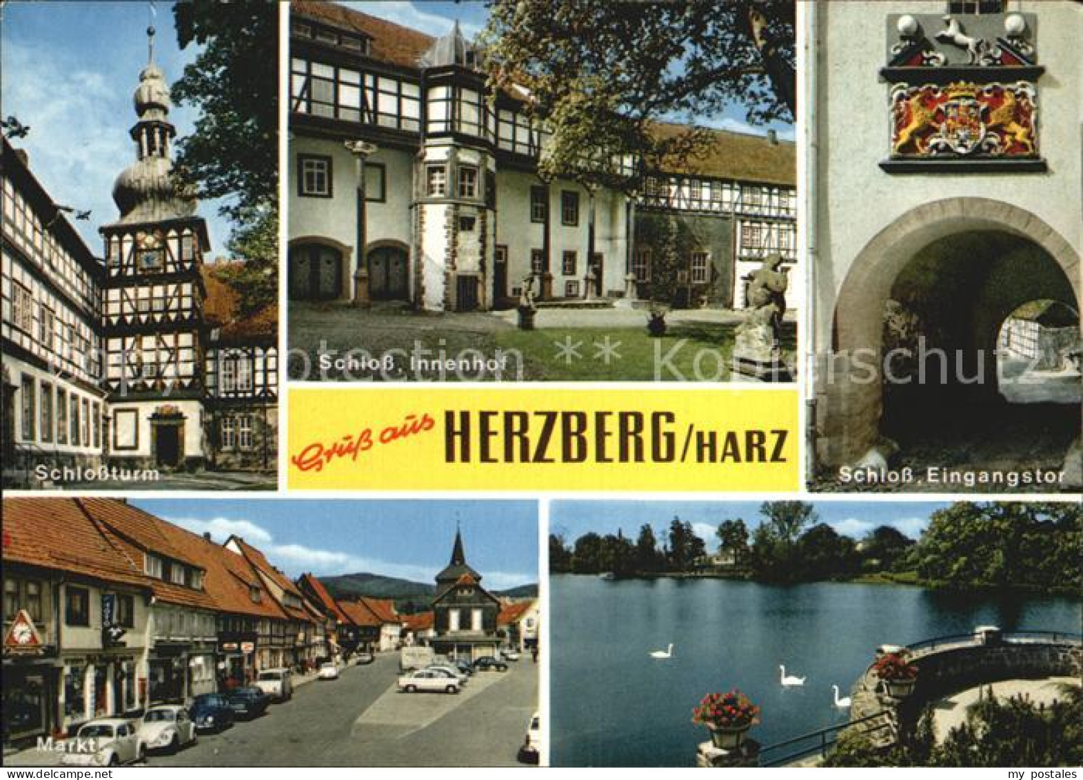 72544493 Herzberg Harz Schlossturm Schloss Innenhof Eingangstor Markt  Herzberg  - Herzberg
