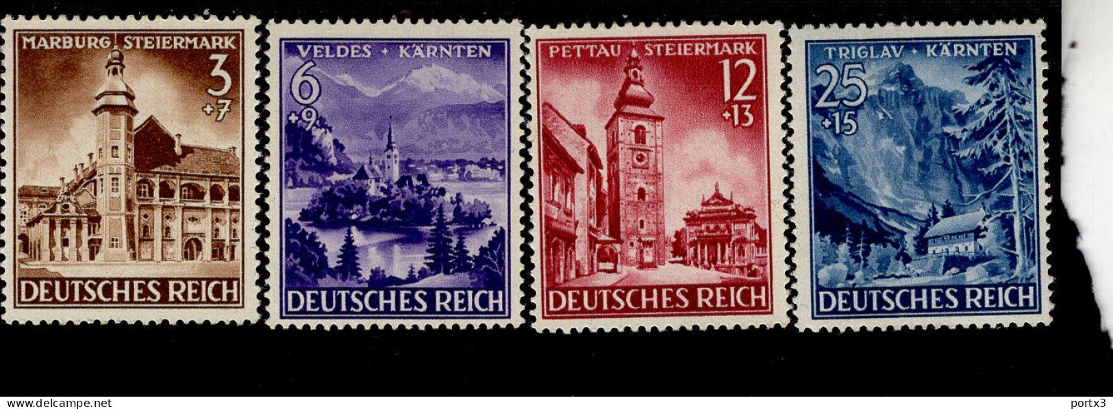 Deutsches Reich 806 - 809 Eingliederungen MLH Falz * - Unused Stamps
